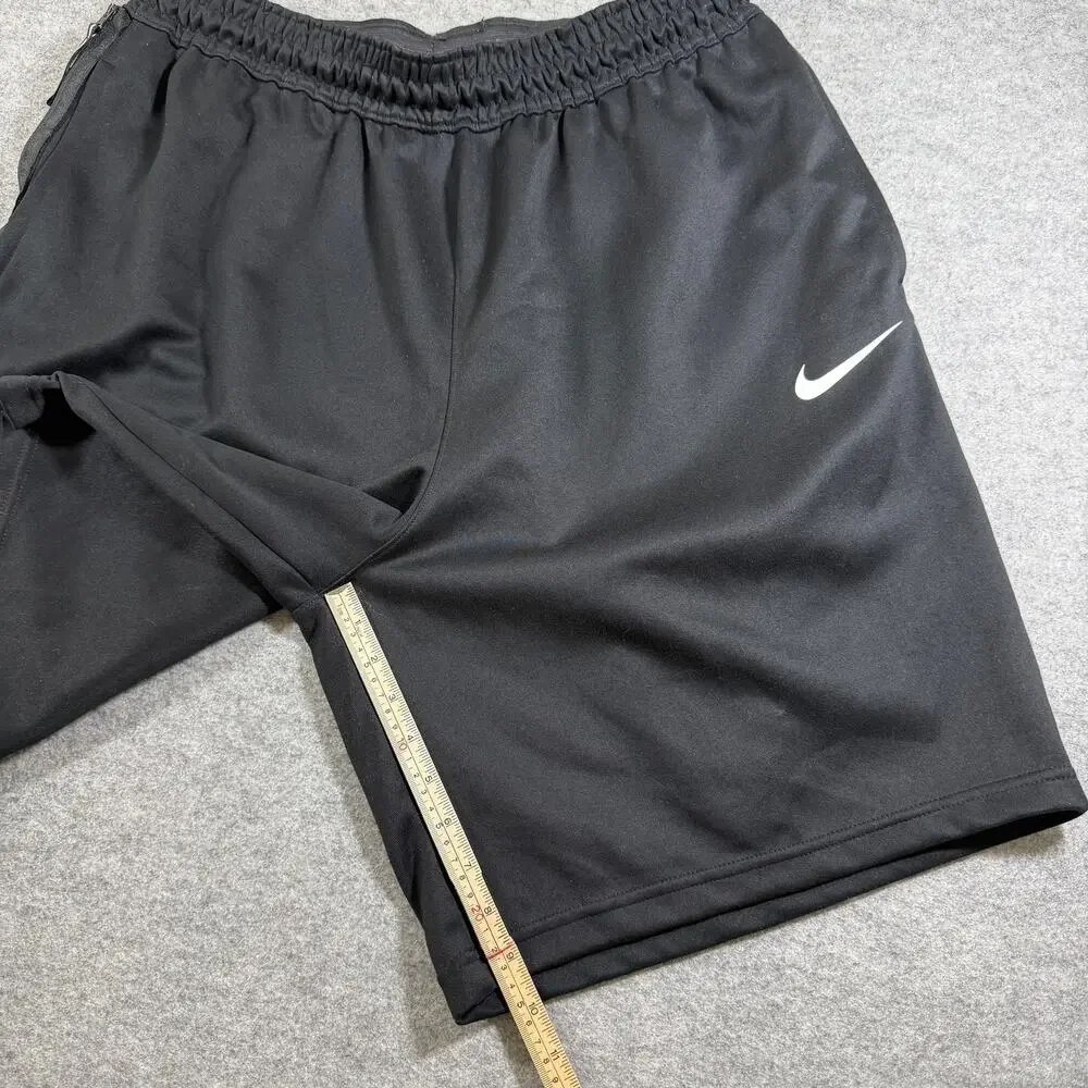 Nike Dri-FIT Shorts Mens XXL Black Athletic Zip Pockets Drawstring Waist Gym
